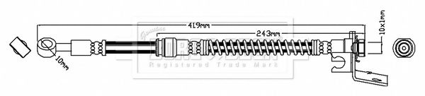 BORG & BECK Pidurivoolik BBH7606